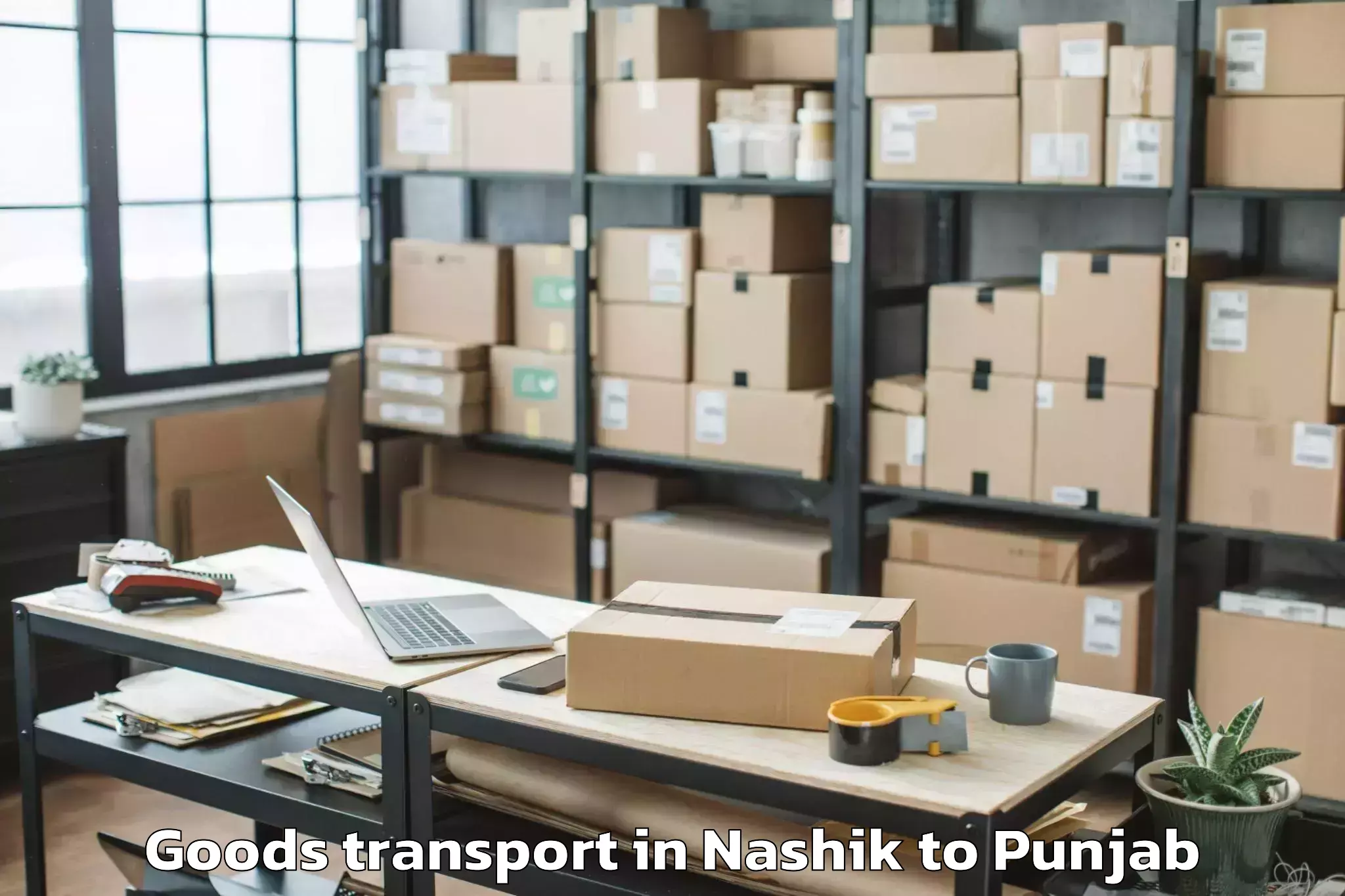 Reliable Nashik to Siswan Goods Transport